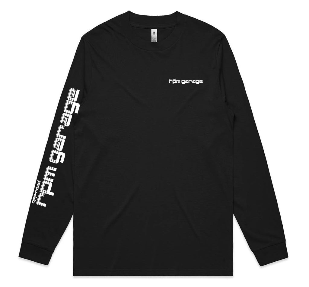RPM Garage Long Sleeve Logo Tee - Black