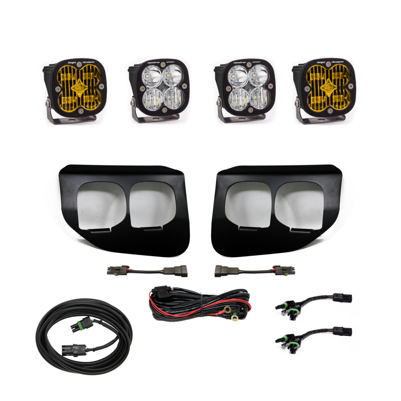 Baja Designs Ford Super Duty (20-On) Fog Lights Dual FPK Amber SAE/Sport DC Baja Designs