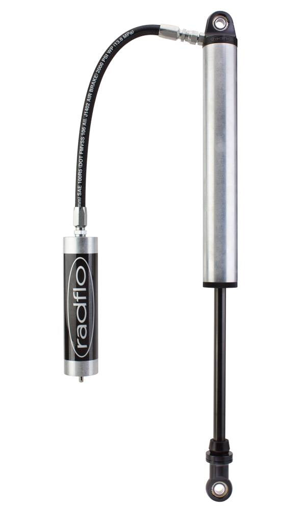 Radflo Suspension Off Road 3.0 Inch Smooth Body 14 Inch Travel W/ 1 Inch Shaft Remote Reservoir
