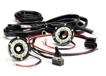 Load image into Gallery viewer, KC HiLiTES Cyclone 2in. LED Universal Under Hood Lighting Kit (Incl. 2 Cyclone Lights/Switch/Wiring)